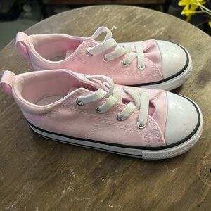 Converse Pink Canvas Kids Sneakers